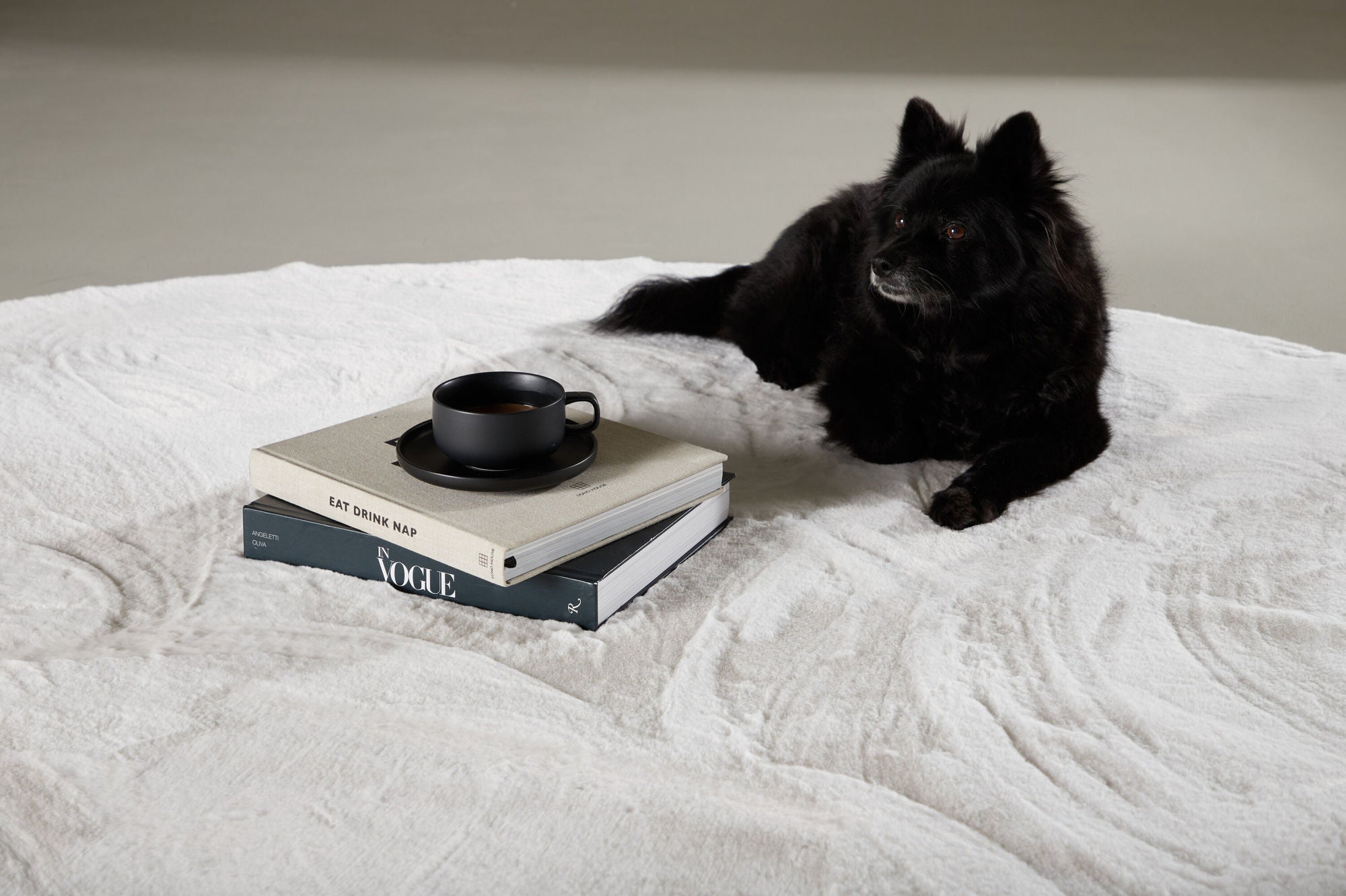 Nina Rund Matta Ø200, Vit