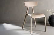 Agda Matstol Beige, 2-Pack