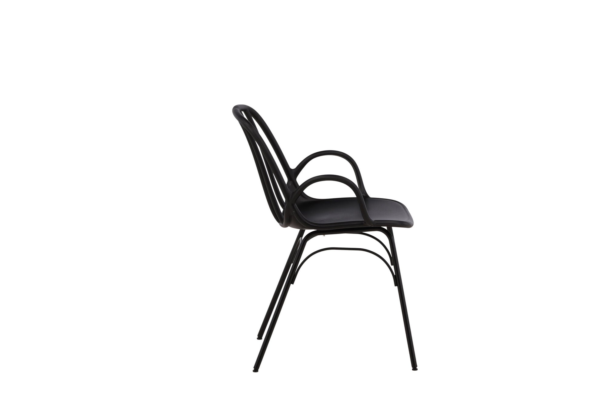 Dyrön Matstol Plast 2-Pack, Svart