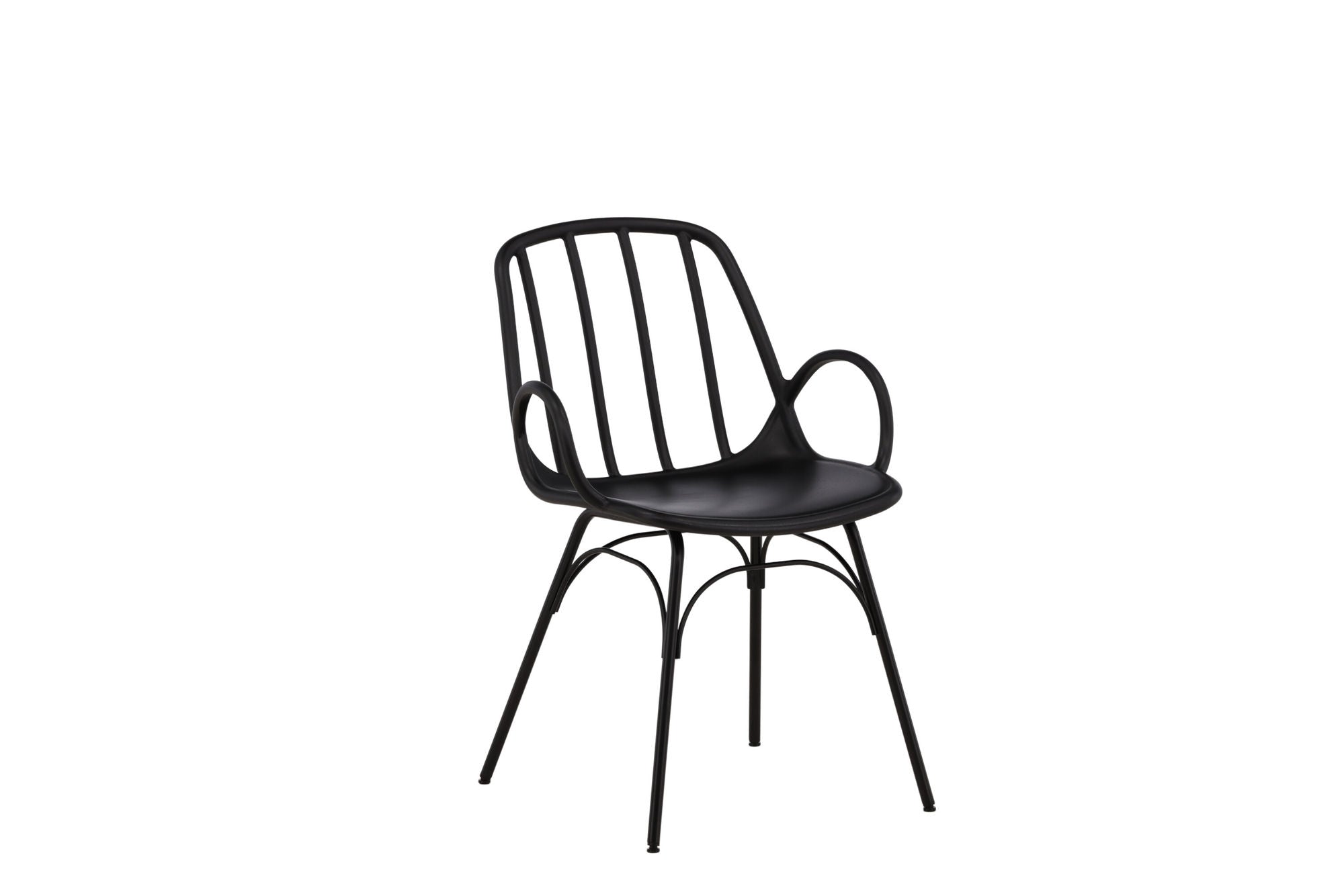 Dyrön Matstol Plast 2-Pack, Svart
