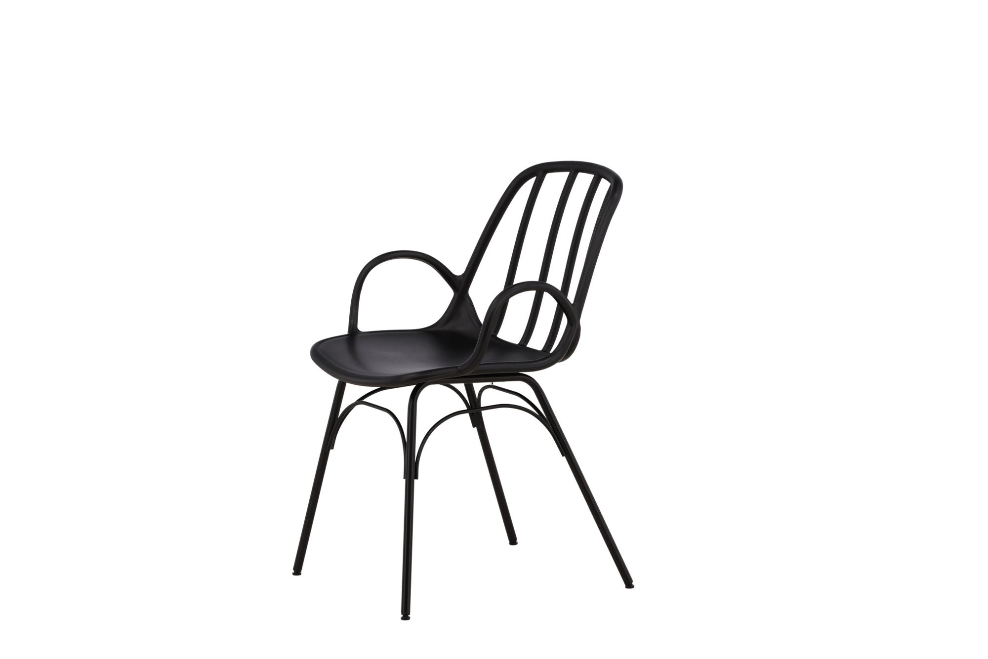 Dyrön Matstol Plast 2-Pack, Svart