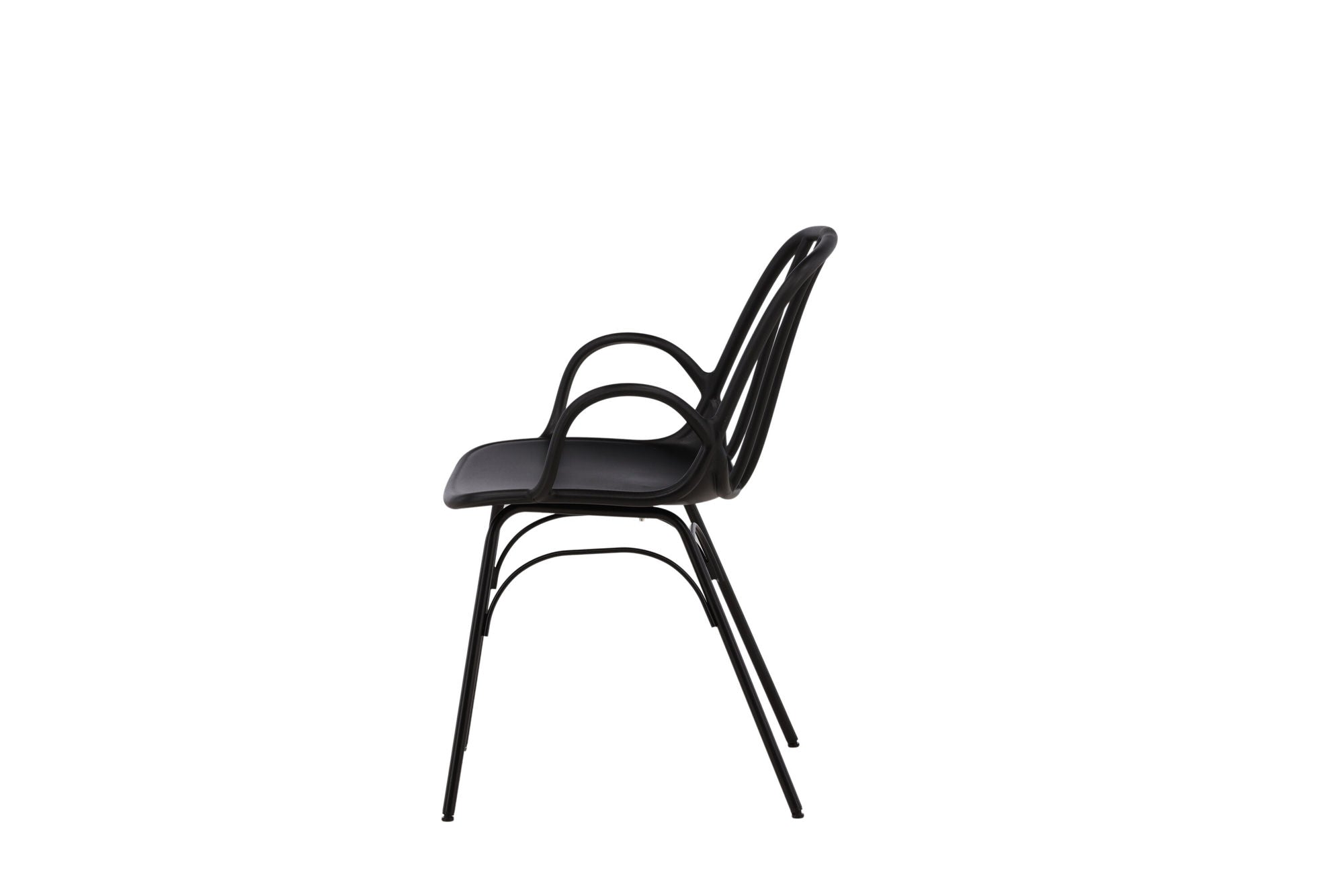 Dyrön Matstol Plast 2-Pack, Svart