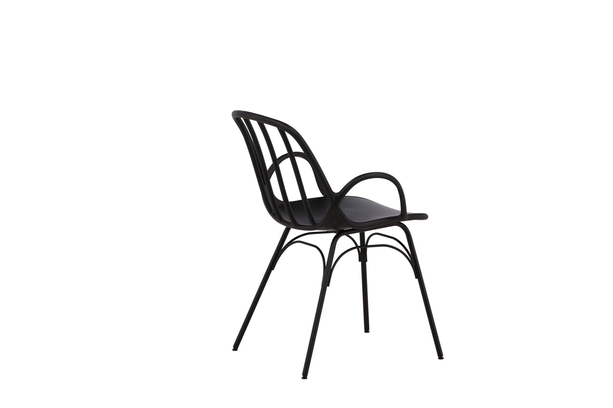 Dyrön Matstol Plast 2-Pack, Svart