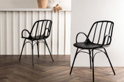 Dyrön Matstol Plast 2-Pack, Svart