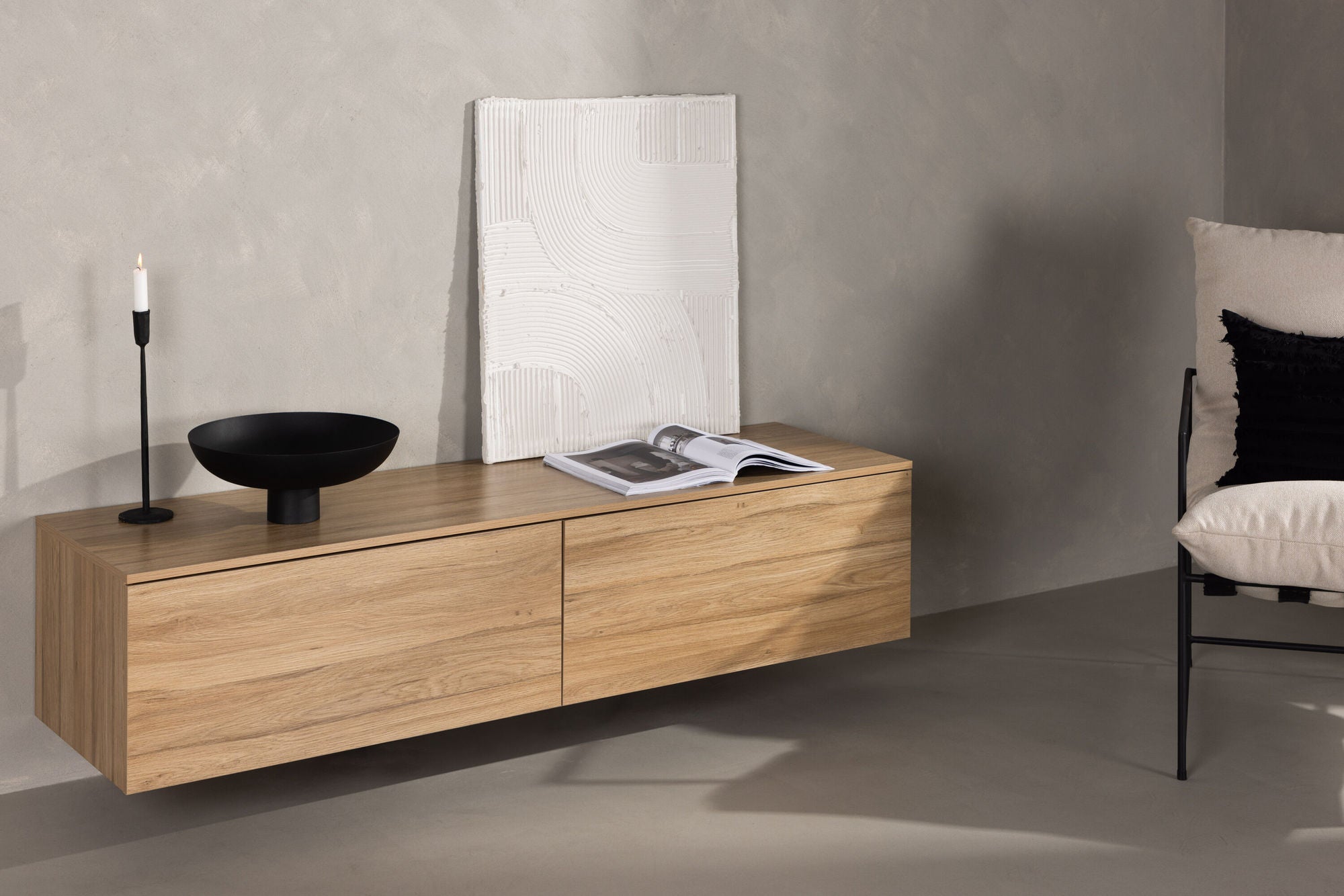 Frihamn Skänk 160 x 35, Natur