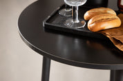 Plaza Barbord ⌀70, Svart