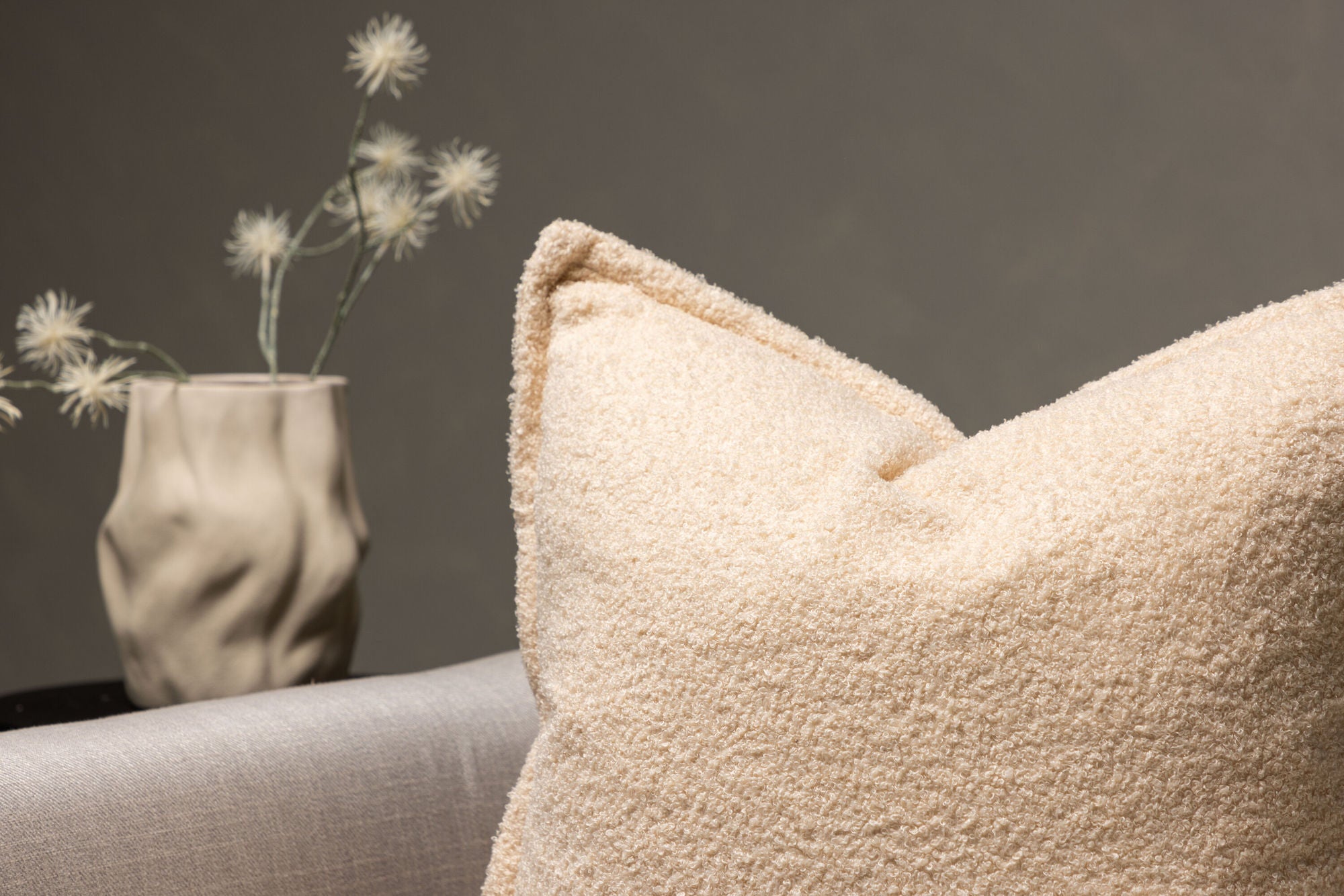 Teddy Kuddfodral 60x60, Vit