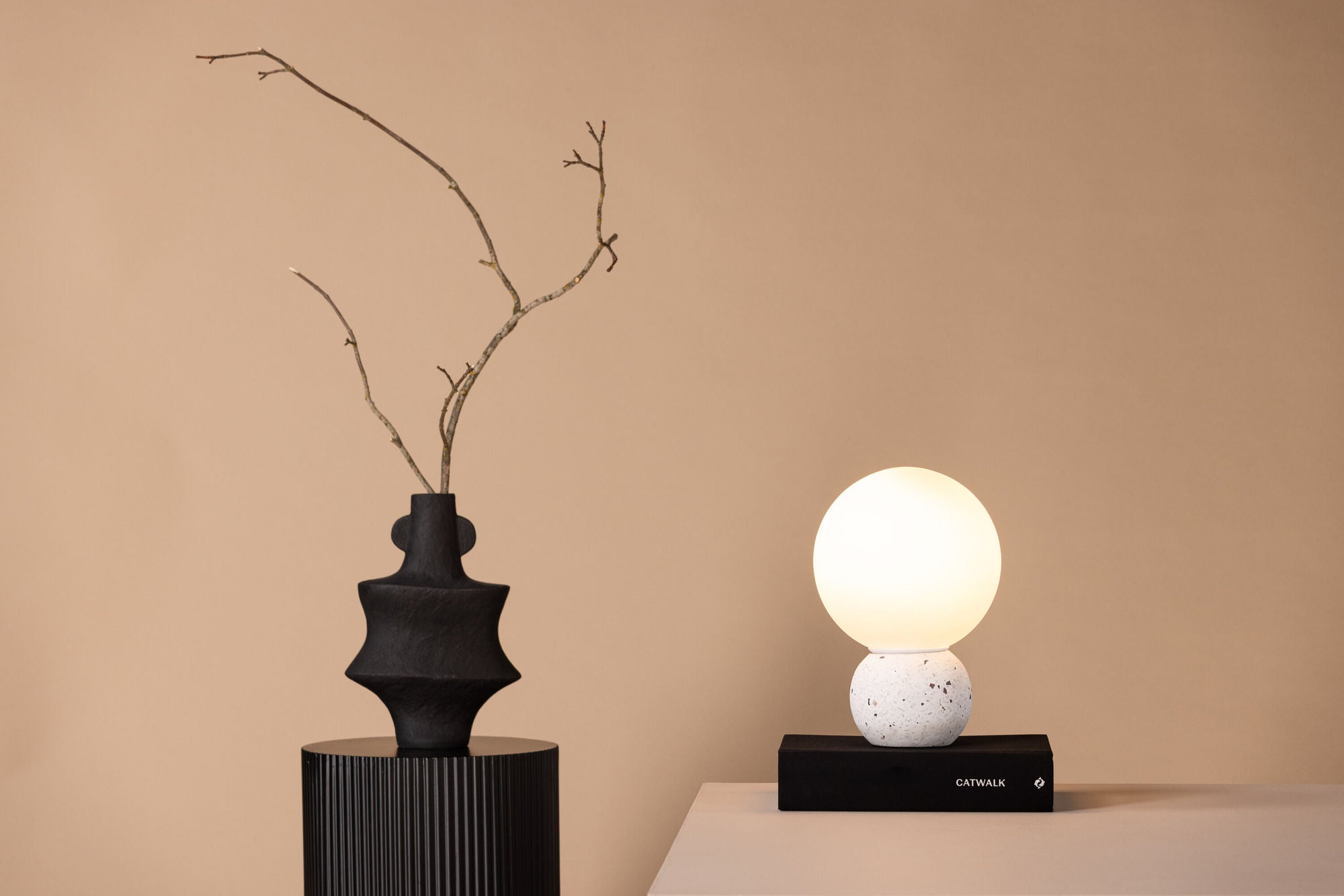 Terrazzo Bordslampa, Vit