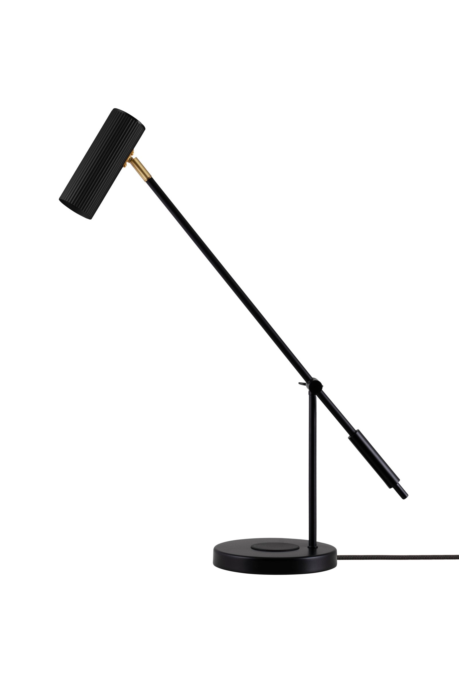 Bordslampa Hubble Read med trådlös laddning Svart