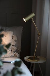 Bordslampa Hubble Read Borstad Mässing
