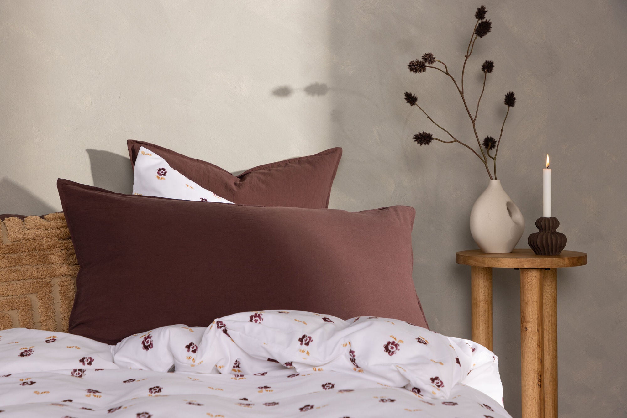Ronja Kuddfodral 50x90, Brun