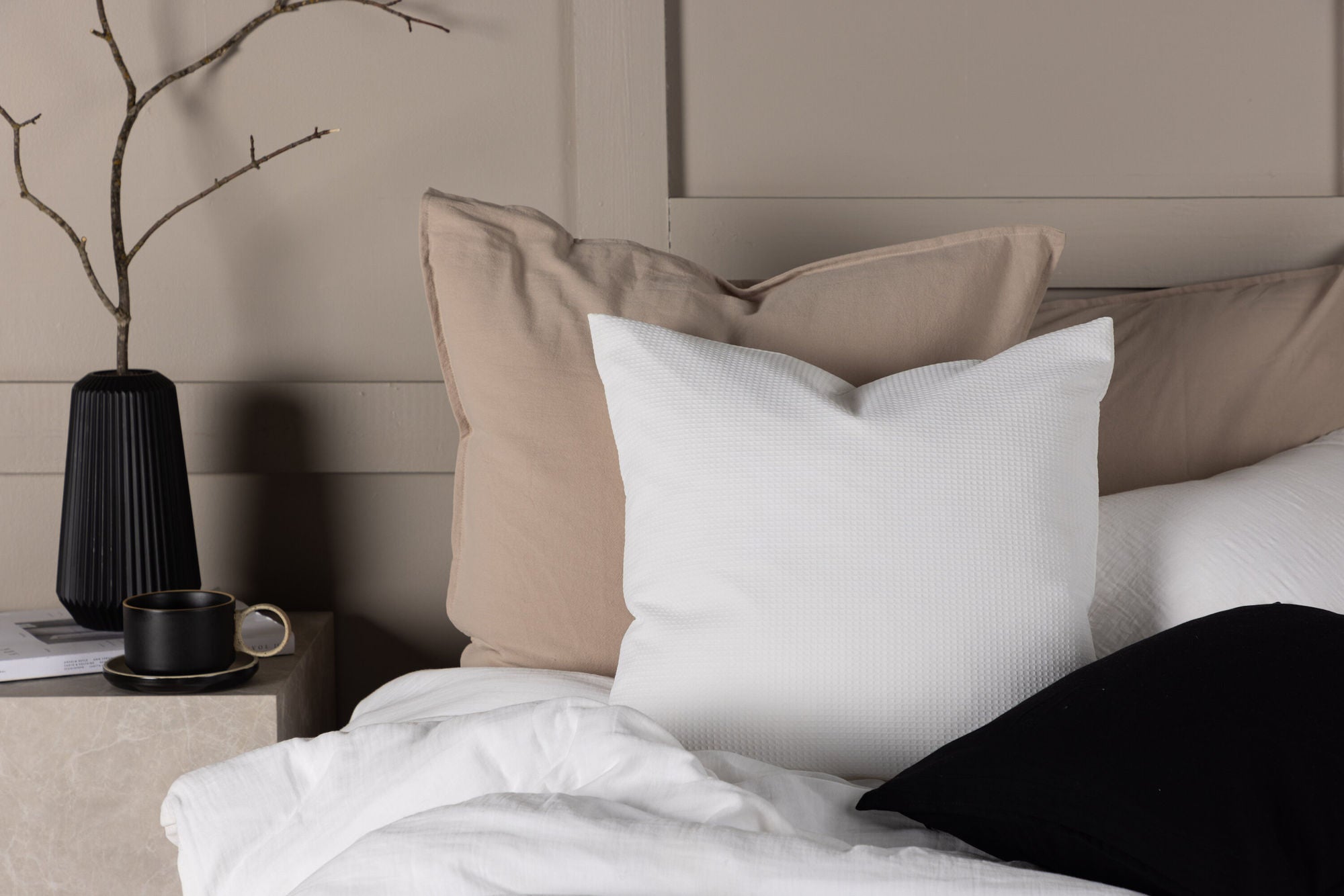 Celine Kuddfodral 50x50, Vit