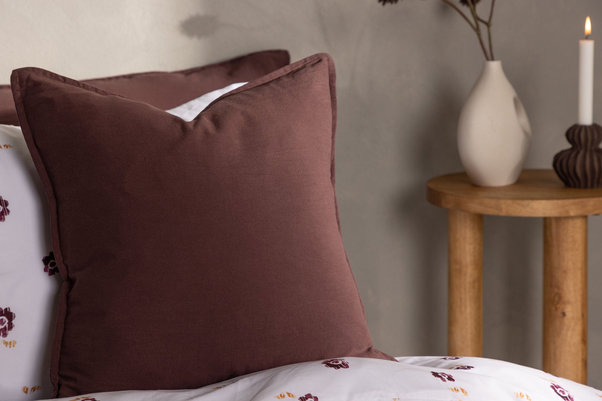Ronja Kuddfodral 45x45, Brun