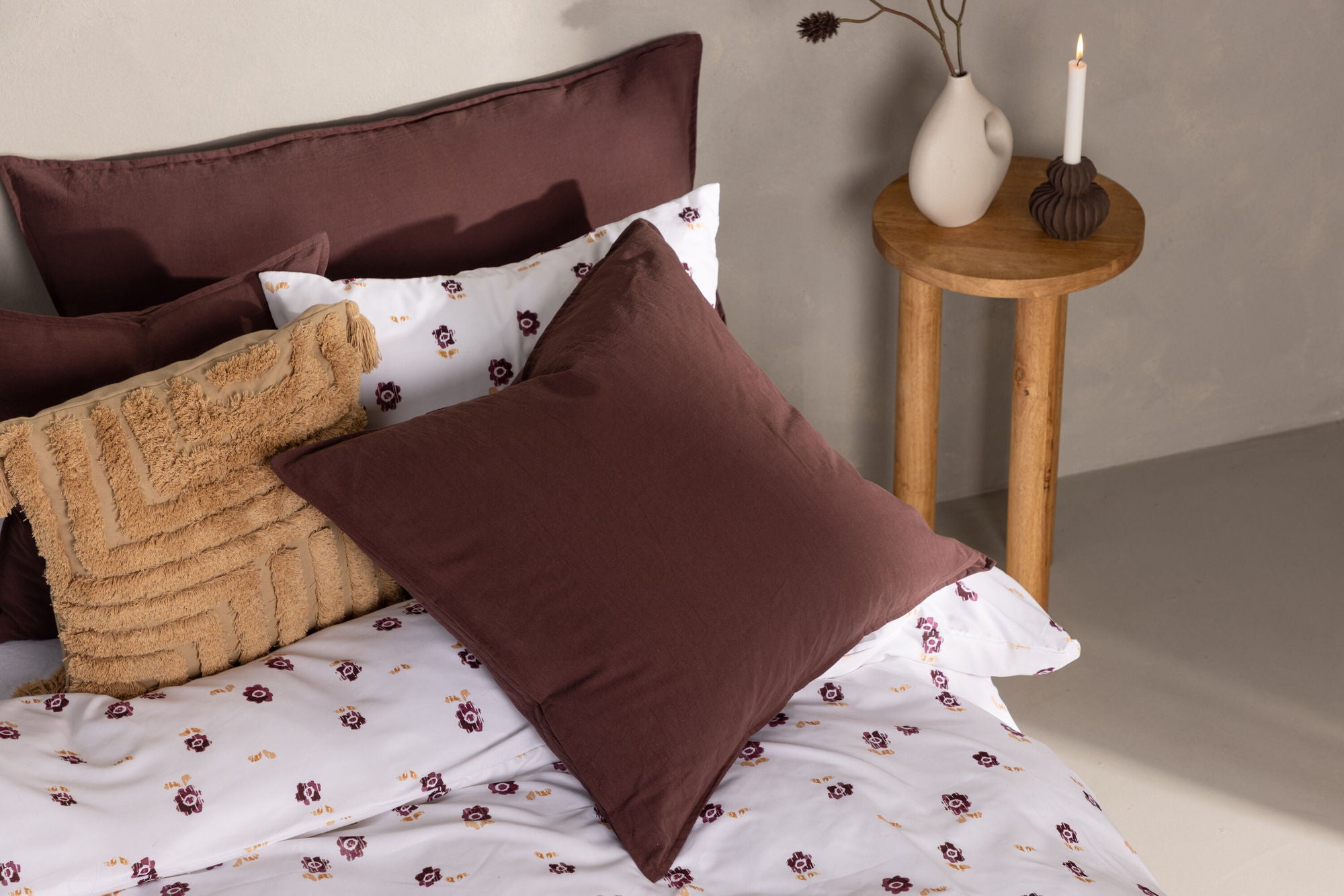 Ronja Kuddfodral 60x60, Brun