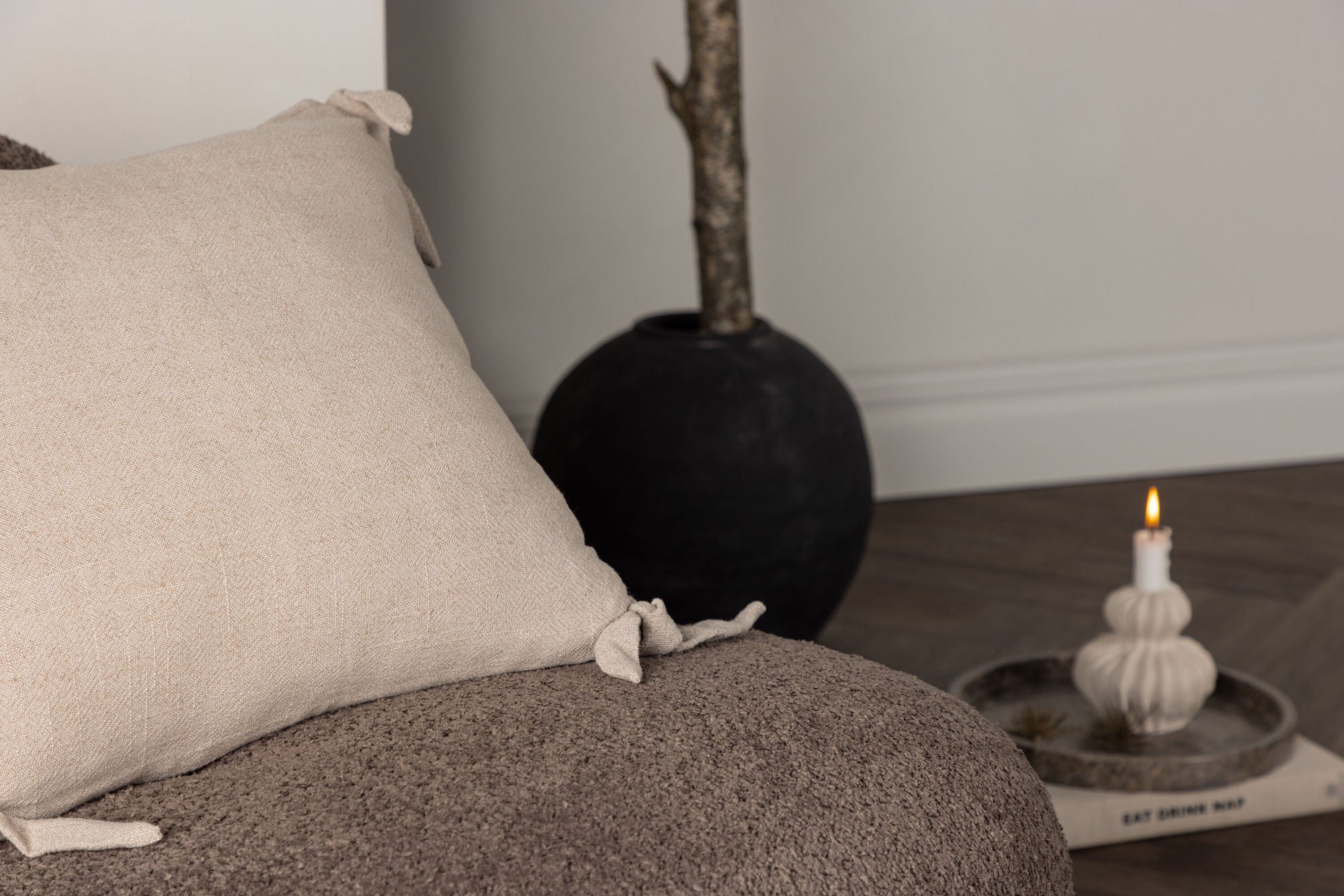 Nora Kuddfodral 40x40, Beige