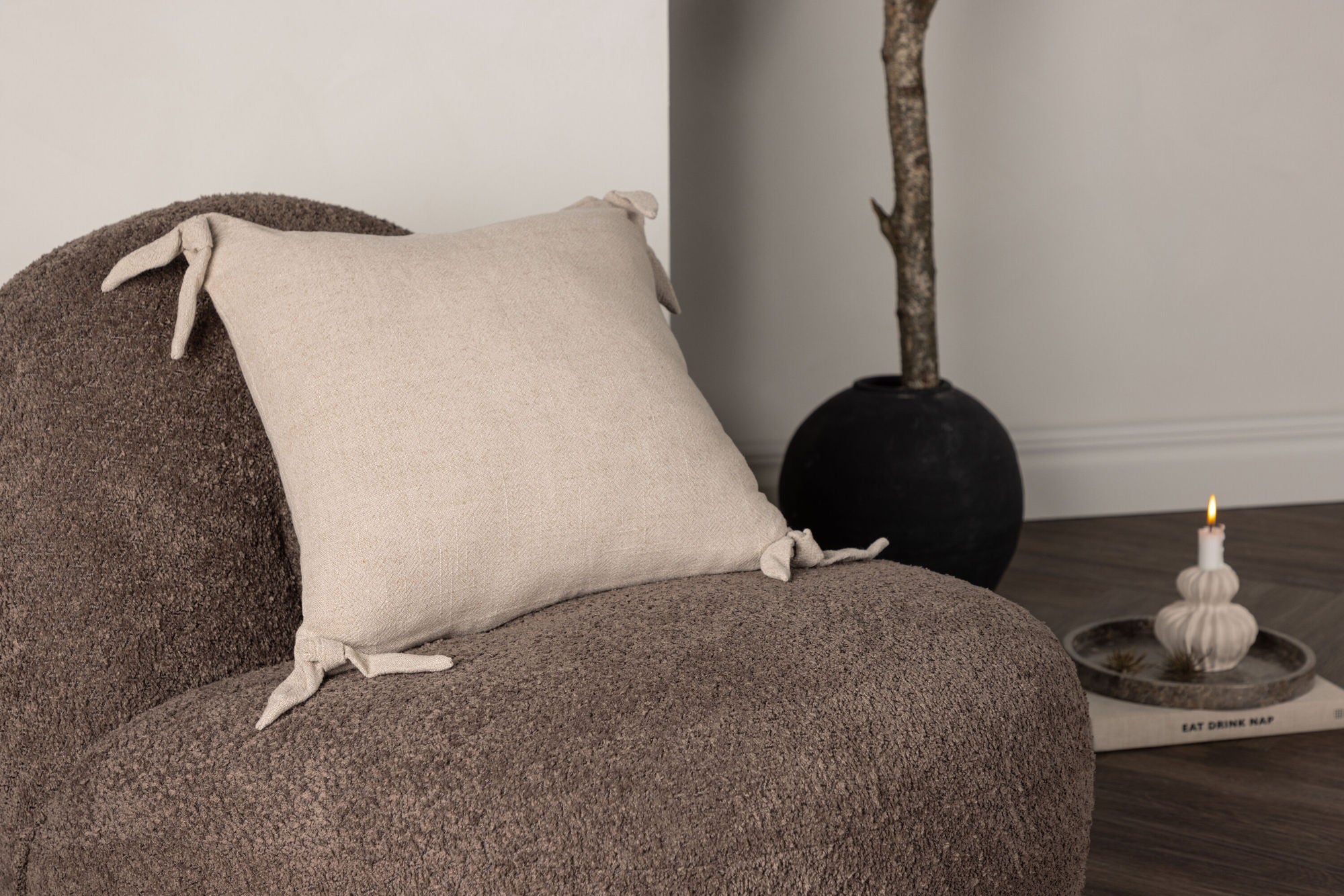 Nora Kuddfodral 40x40, Beige