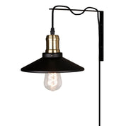 Vägglampa Disc Svart