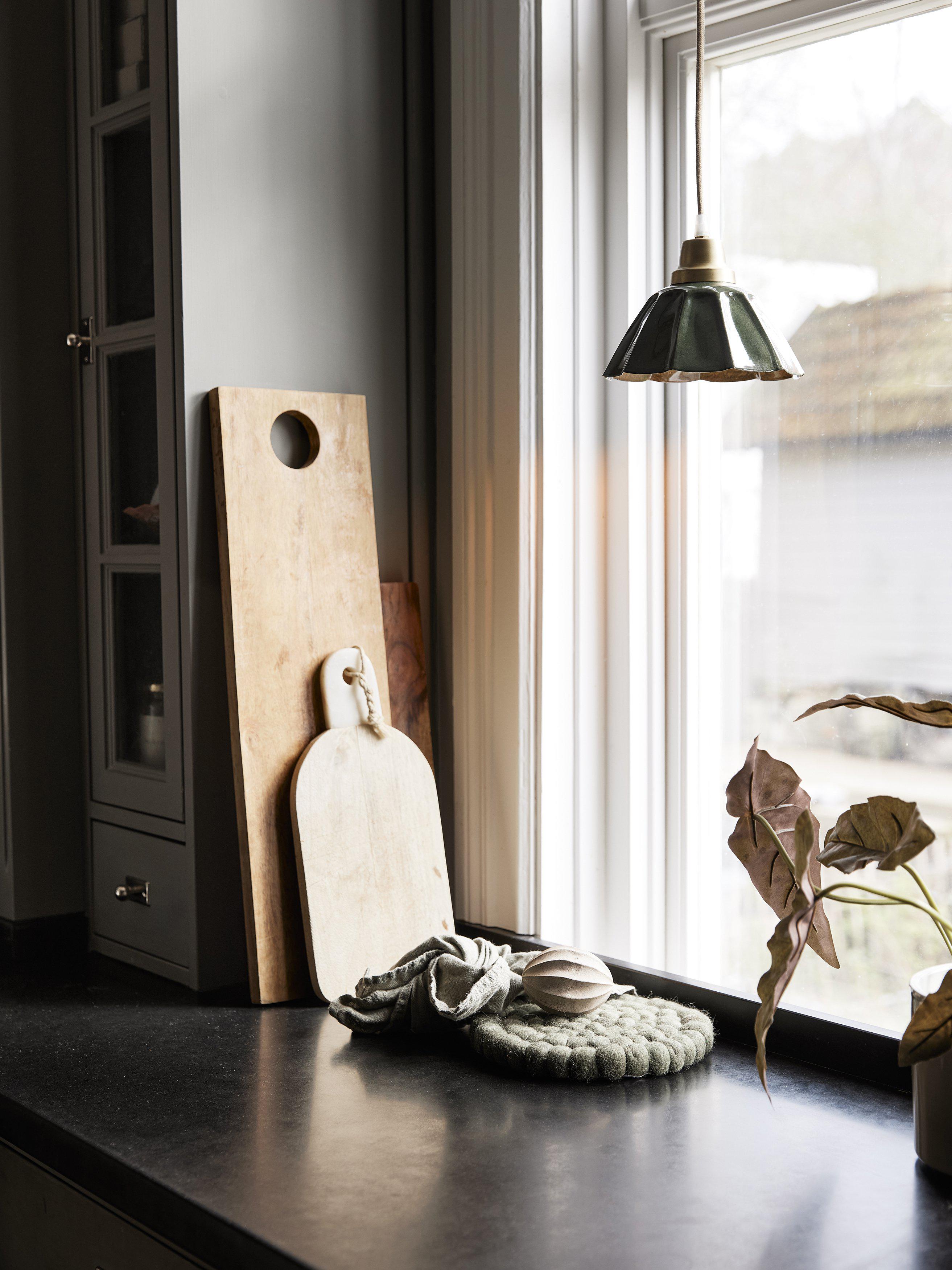 Ester fönsterlampa Mörkgrön 17cm