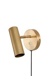Vägglampa Hubble Borstad Mässing