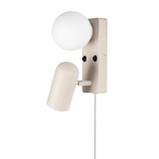 Vägglampa Doppio Beige