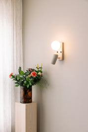 Vägglampa Doppio Beige
