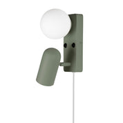 Vägglampa Doppio Grön