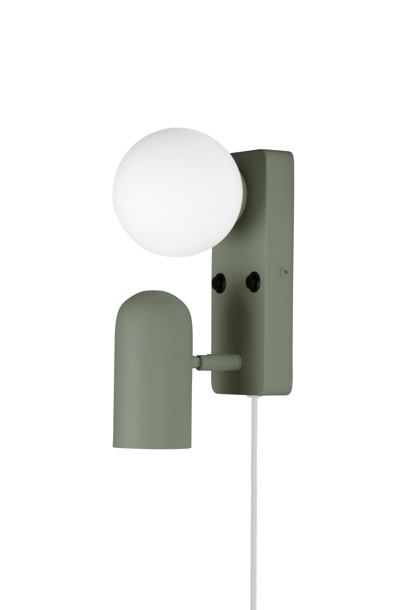 Vägglampa Doppio Grön
