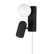Vägglampa Doppio Svart