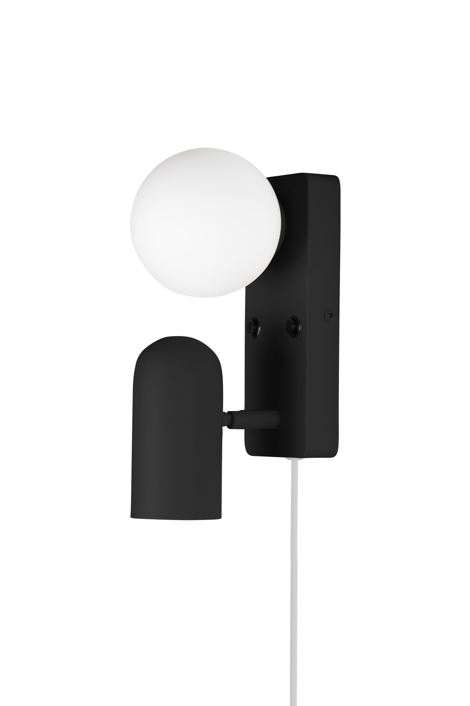 Vägglampa Doppio Svart