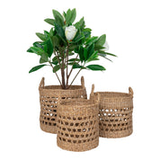 Balok korgar 3-Pack, Natur/svart