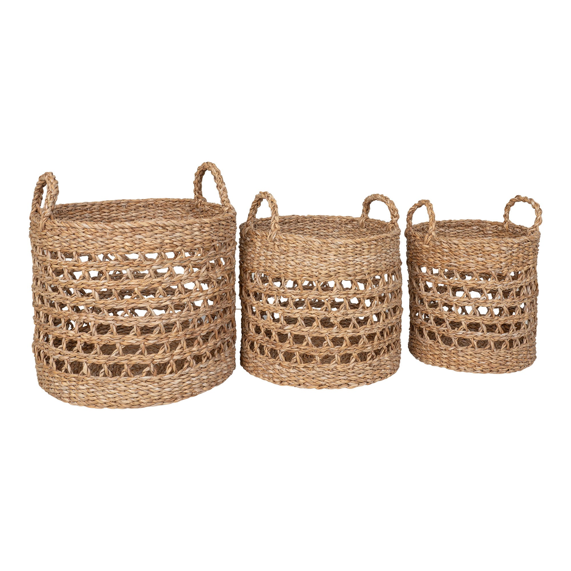 Balok korgar 3-Pack, Natur/svart