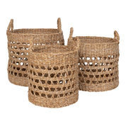 Balok korgar 3-Pack, Natur/svart