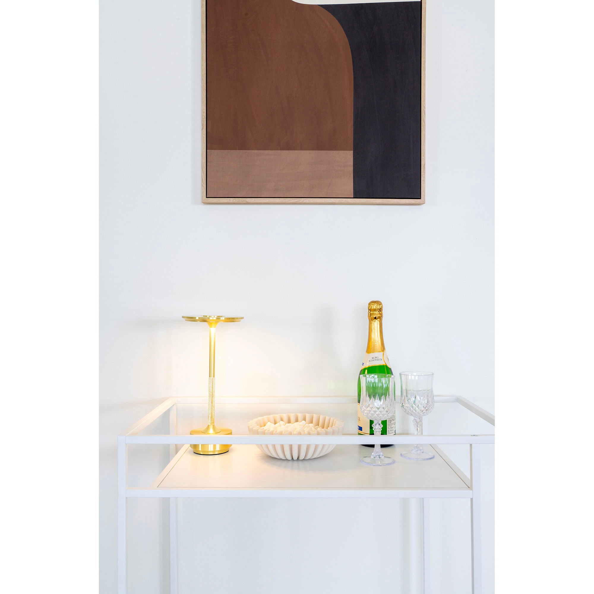 Dekorationsskål, Beige