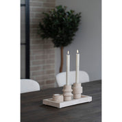 Värmeljushållare 2-Pack, Natur