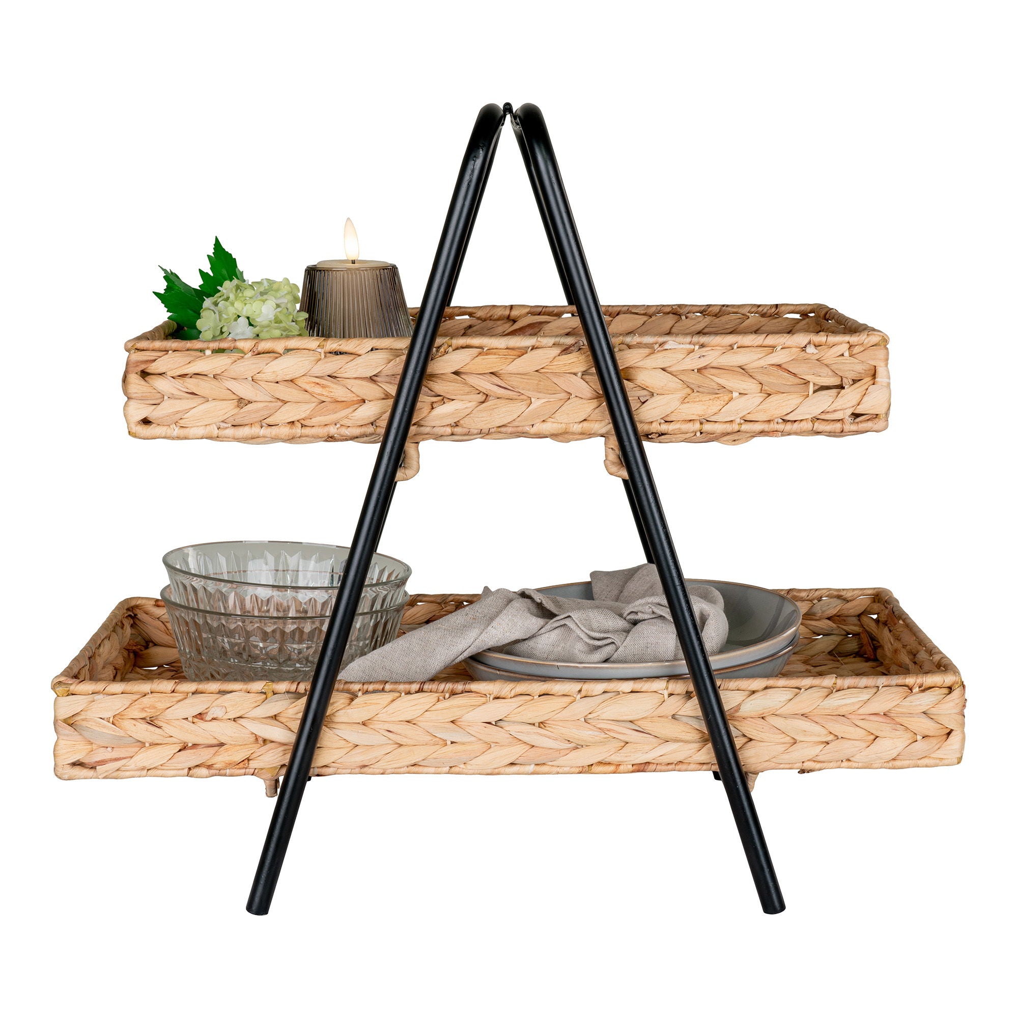 Alfaro bricka, Natur/svart