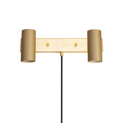 Vägglampa Hubble 2 Borstad Mässing