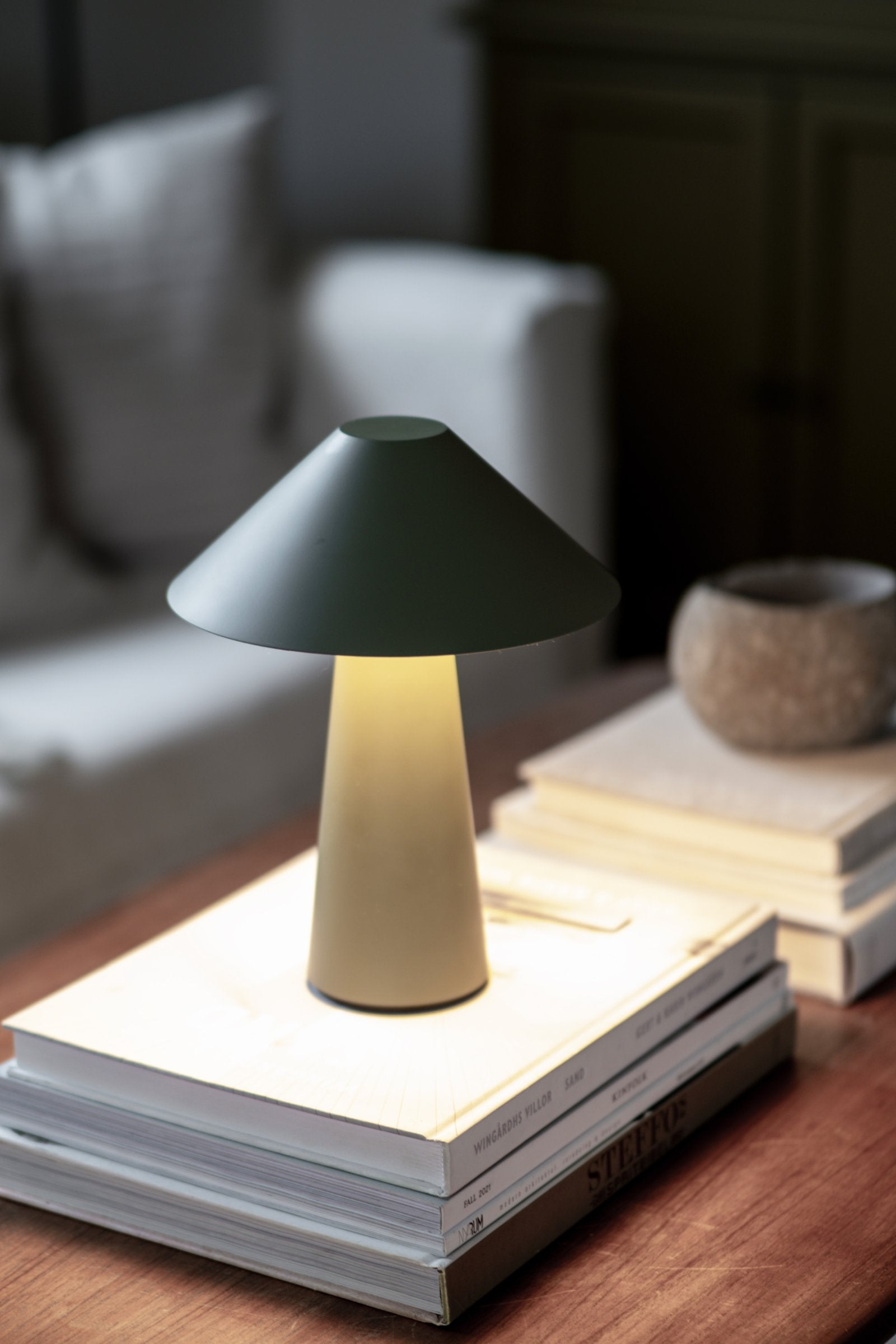 Portabel Bordslampa Cannes IP44 Grön