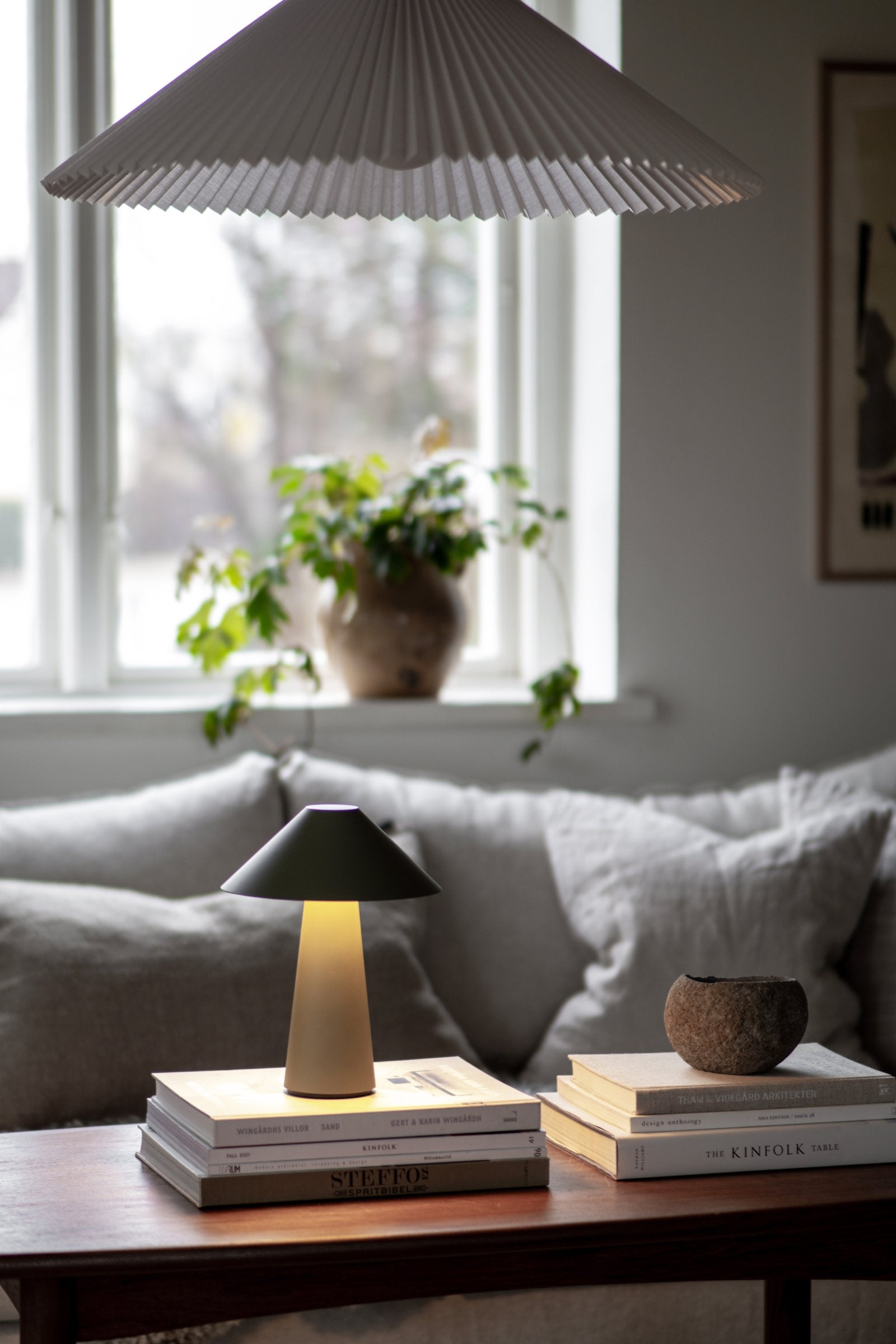 Portabel Bordslampa Cannes IP44 Grön