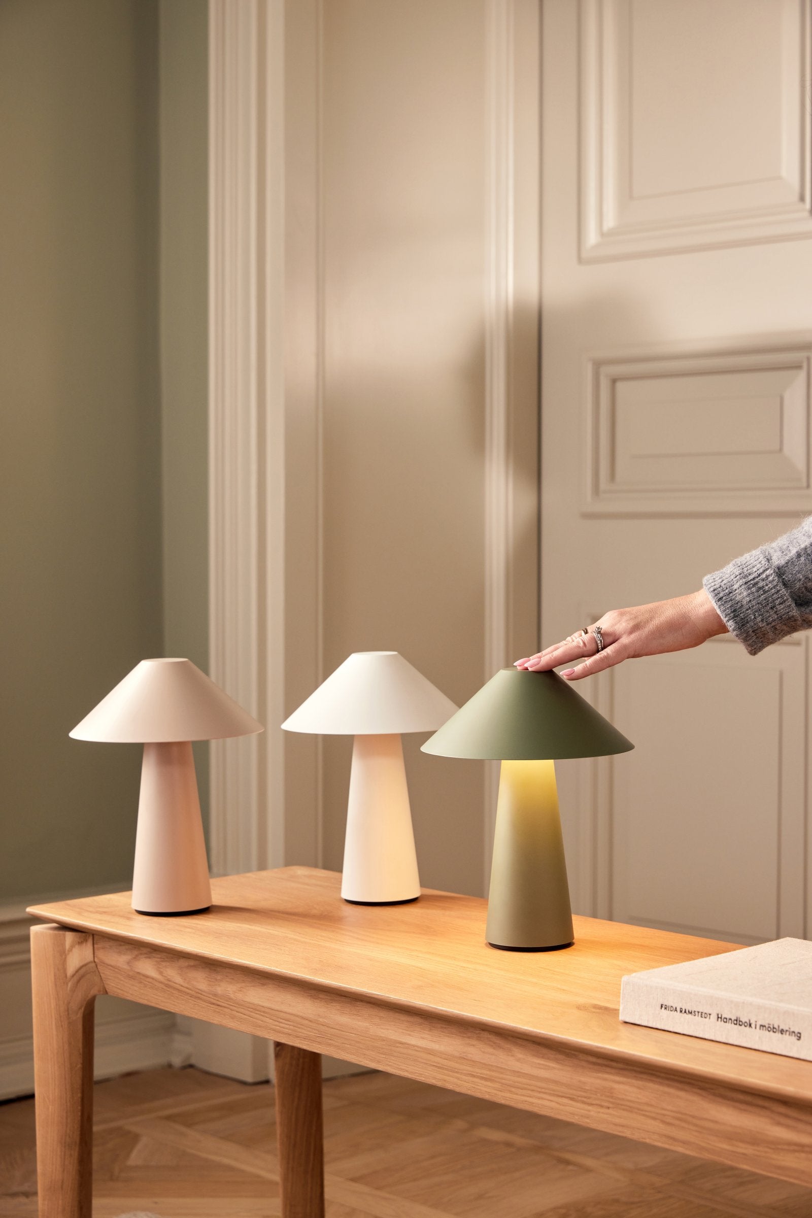Portabel Bordslampa Cannes IP44 Grön