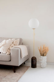Golvlampa Torrano Brun
