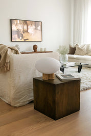 Bordslampa Mammut 30 Travertin