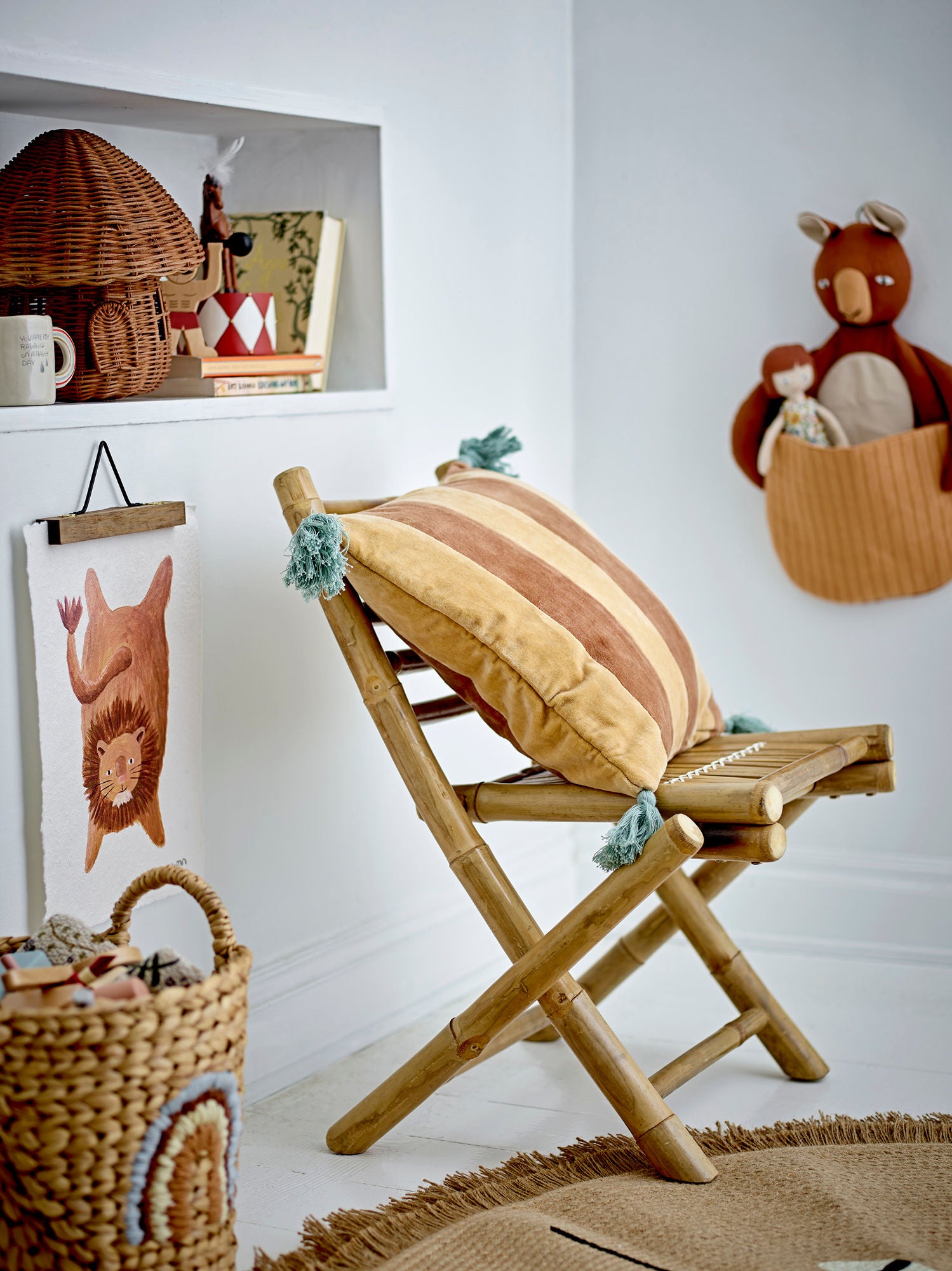 Mini Sole Barnstol Bambu, Natur