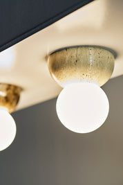 Vägglampa/Plafond Torrano 13 IP44 Travertin