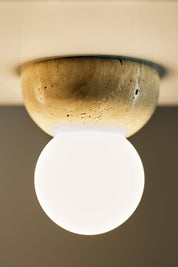 Vägglampa/Plafond Torrano 13 IP44 Travertin