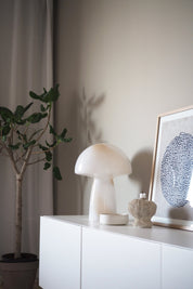 Bordslampa Fungo Swirl 30 Beige