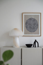 Bordslampa Fungo Swirl 30 Beige