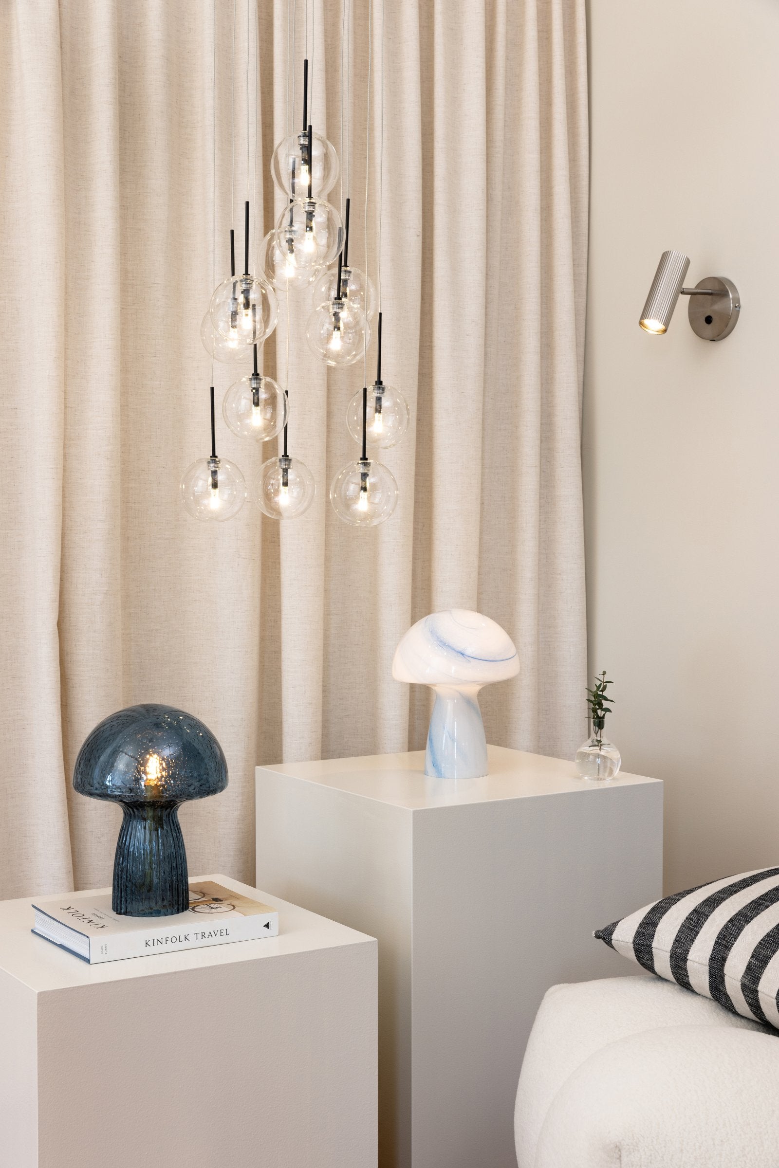Vägglampa Hubble Borstad Stål
