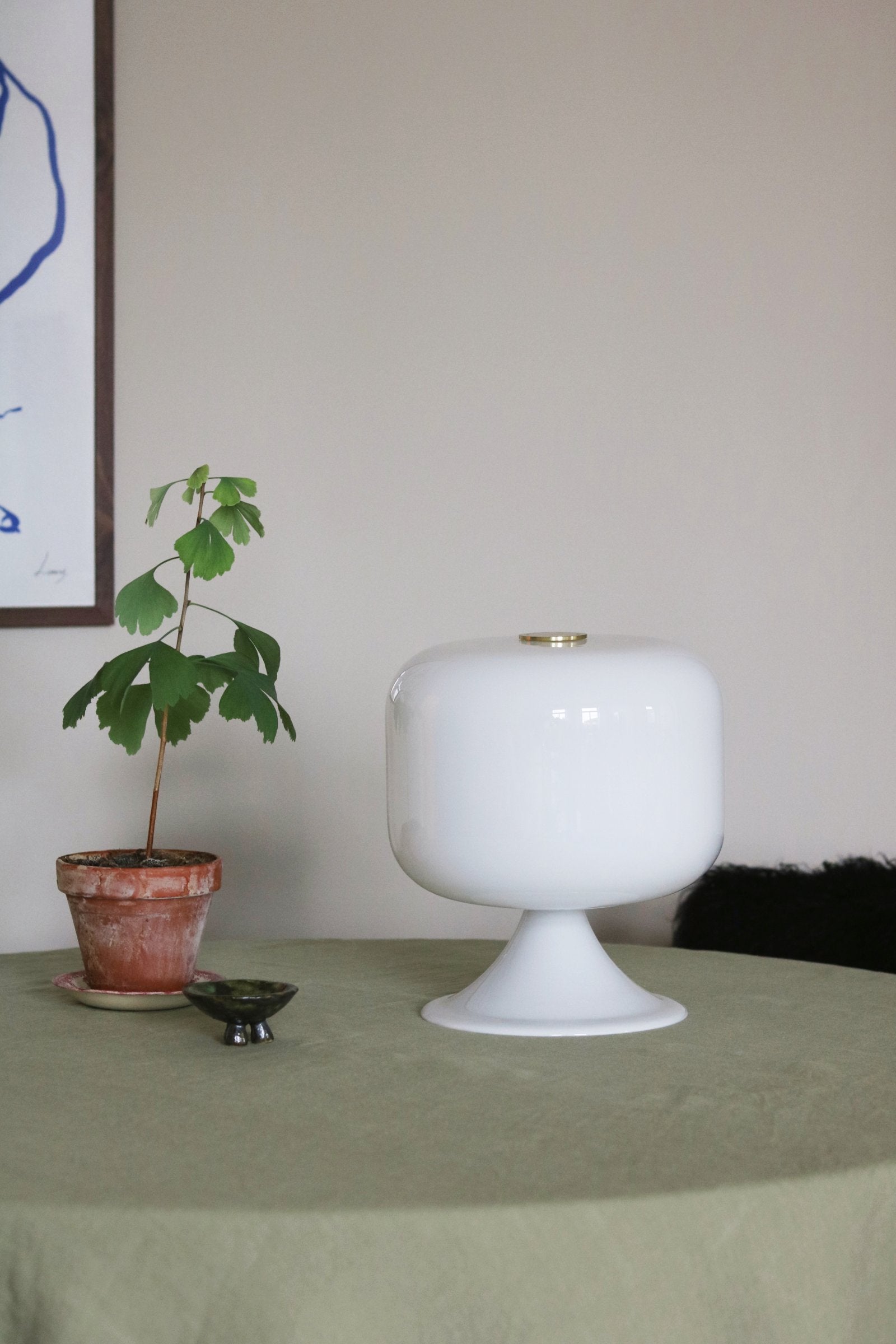 Bordslampa Bullen 25 Vit