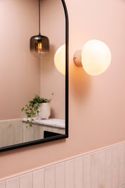 Vägglampa/Plafond Fungo 16 IP44 Vit/Krom