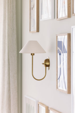 Vägglampa Iris Creme